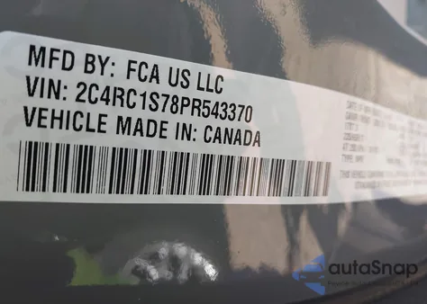 2023 Chrysler Pacifica Hybrid Limited из США, поврежденный, VIN 2C4RC1S78PR543370
